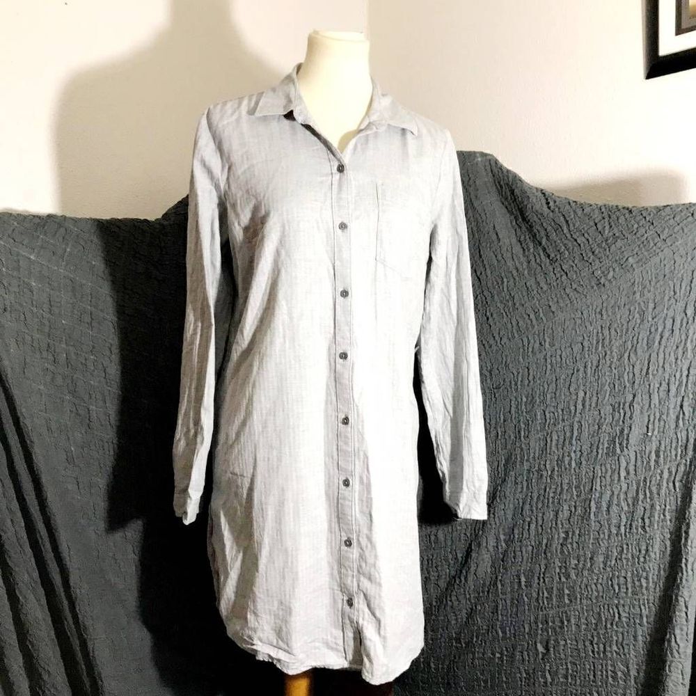 Abercrombie & Fitch Gray Shirt Dress Size M